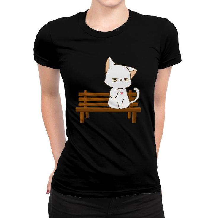 It Hurts Right Here In My Meow Meow Women T-shirt