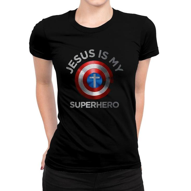 Jesus Is My Superhero Cute Powerful Christian Gift Women T-shirt