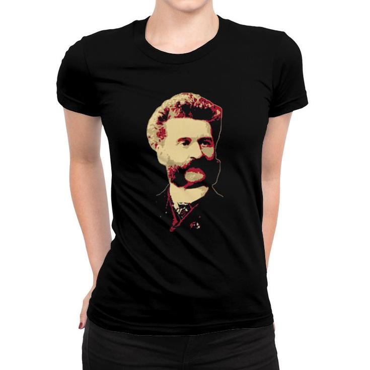 Johann Strauss Ii Classical Music Composer Retro Propaganda Women T-shirt