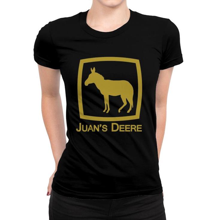 Juan's Deere Funny Immigration Novelty Caravan Parody Women T-shirt