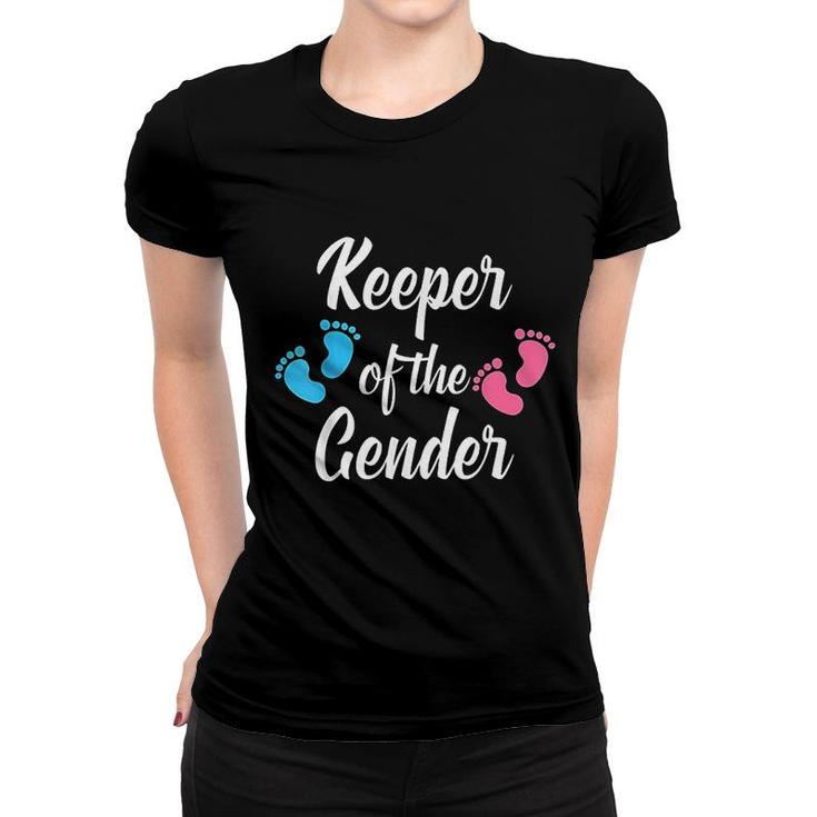 Keeper Of The Gender Baby Announcement Women T-shirt