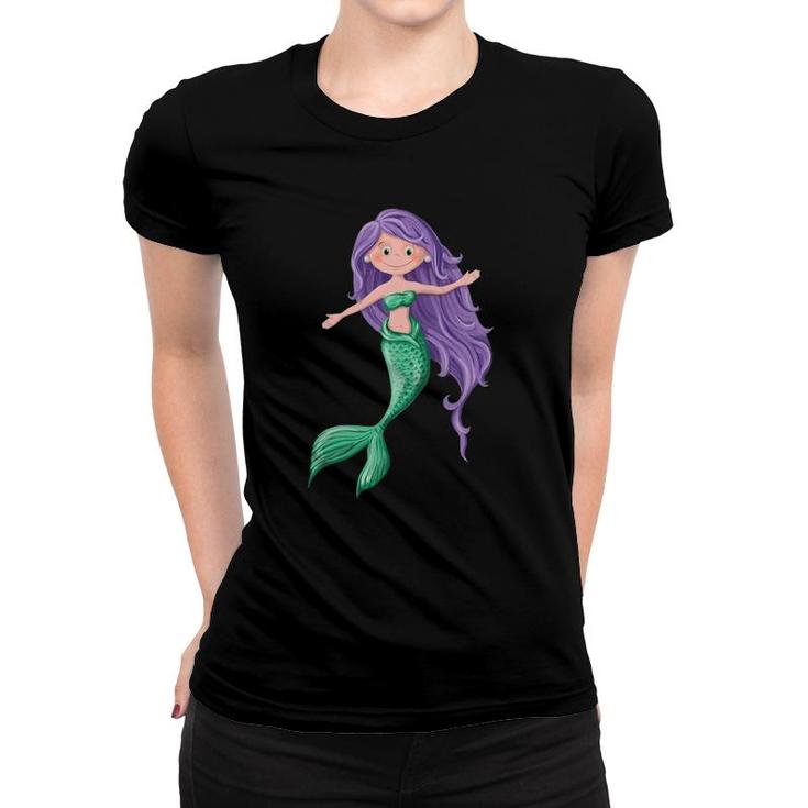 Kids Girls Cute Mermaid Lover Women T-shirt
