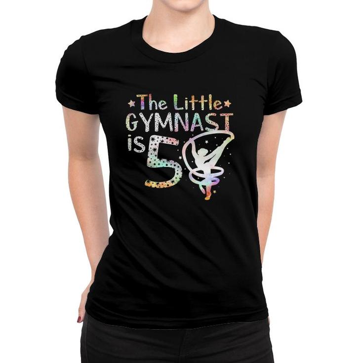 Kids Kids 5 Years Old Gymnast Birthday Tumbling Gymnastics 5Th Women T-shirt