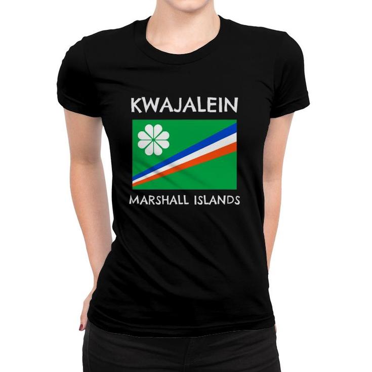 Kwajalein Marshall Islands Kwaj Flag Women T-shirt