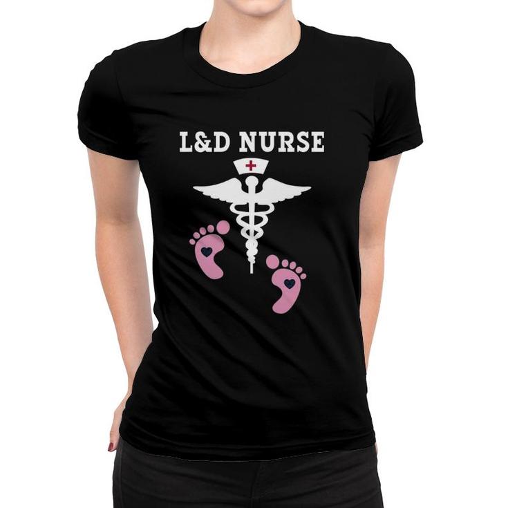 L&D Labor And Delivery Nurse Caduceus Women T-shirt