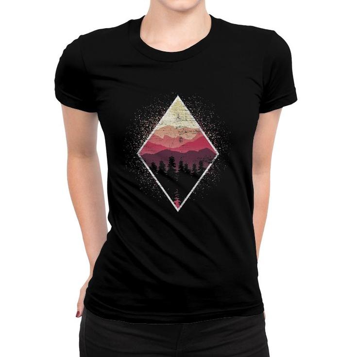 Landscape Wildlife Nature Outdoor Mountains Trees Forest Women T-shirt