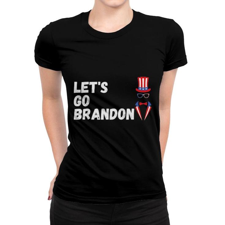 Lets Go Brandon Let’S Go Brandon American Flag Women T-shirt