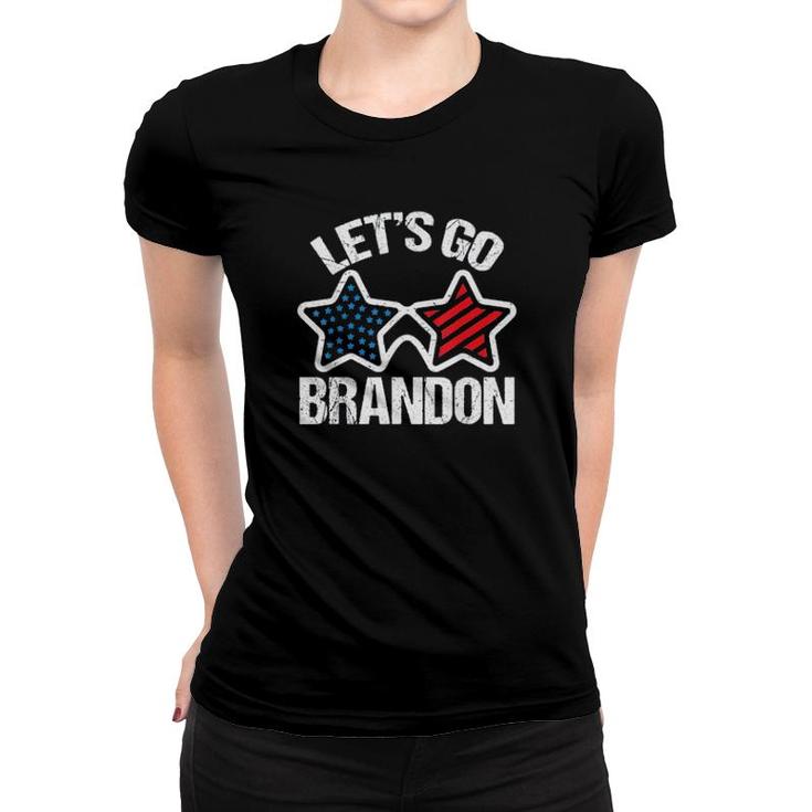 Lets Go Brandon Let’S Go Brandon Chant American Flag Women T-shirt