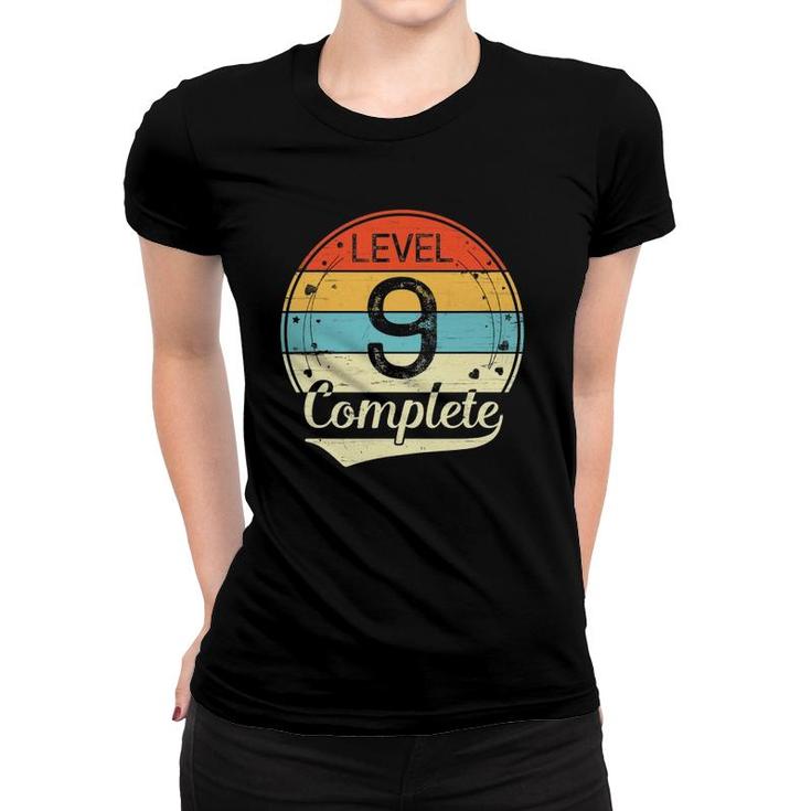 Level 9 Complete 9Th Wedding Anniversary Gift Him Her Women T-shirt