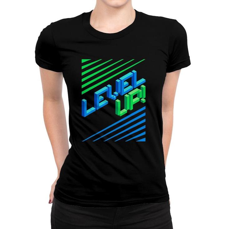 Level Your Game Up I Controller Ps5 Gaming Women T-shirt