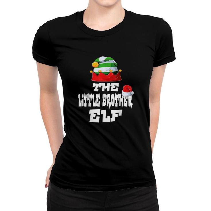 Little Brother Elf Family Matching Christmas Group Pajama Pj  Women T-shirt