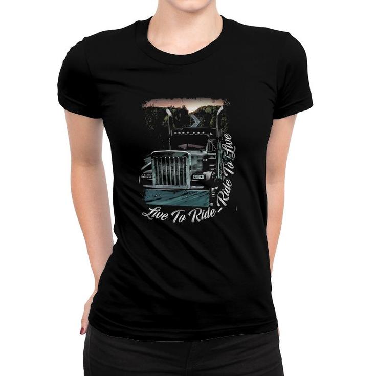 Live To Ride Ride To Live Women T-shirt