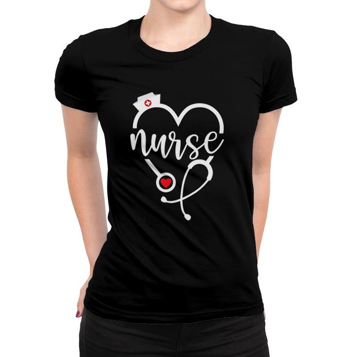 Love Nurse Cute Nurse Er Nurse Rn Nurse Life Scrub Women T-shirt