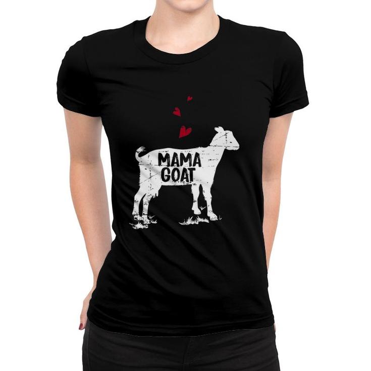 Mama Goat Design Farmer Goat Lover Gift Women T-shirt