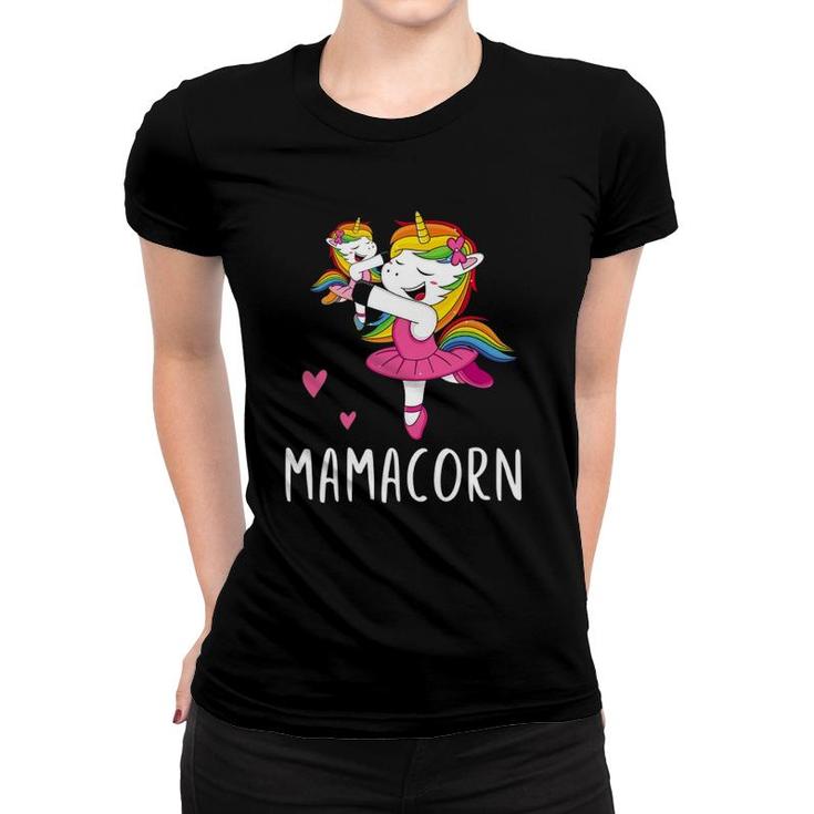 Mamacorn Unicorn Mama Ballerina Mother's Day Women T-shirt