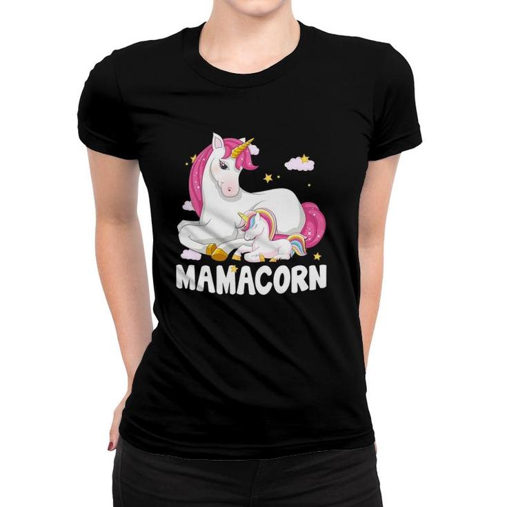 Mamacorn  Unicorn New Mom Baby Mommy Mother Gift Women T-shirt