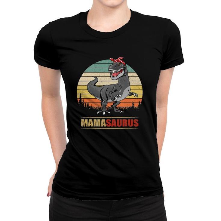 Mamasaurusrex Dinosaur Funny Mama Saurus Family Matching Women T-shirt