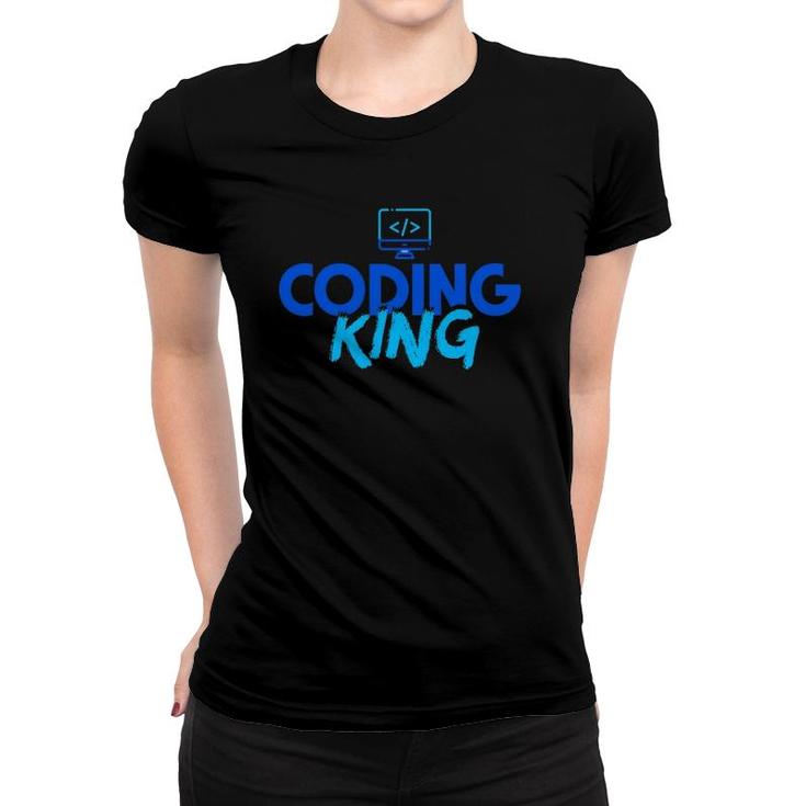 Mens Coding King Gift Software Developer Programming Women T-shirt