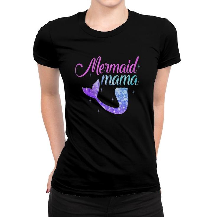 Mermaid Mama Mer Mom Mermom Bridesmaid Party Gift For Mother Women T-shirt