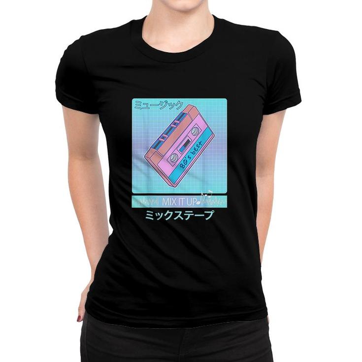 Mix Tape 80s Japanese Art Women T-shirt