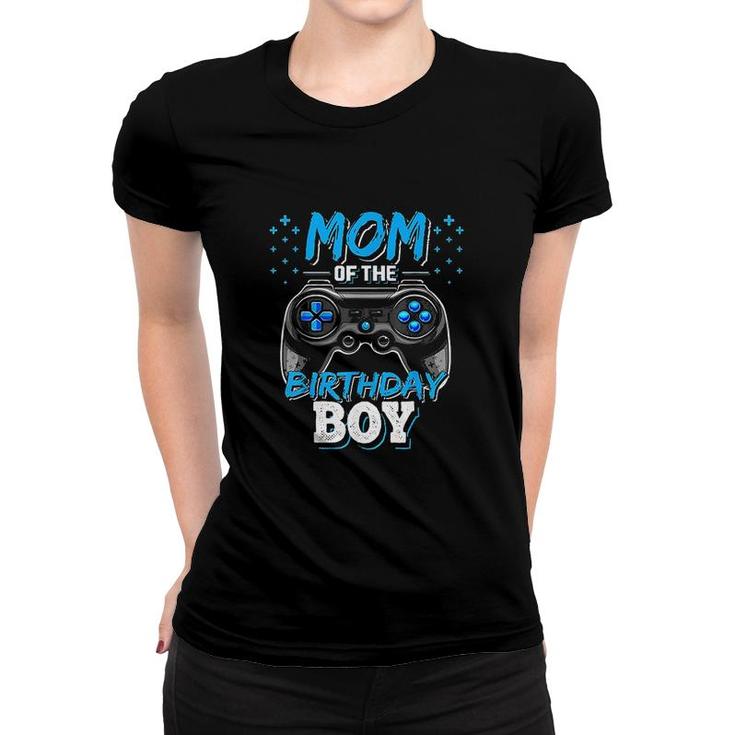 Mom Blue Boy Matching Video Gamer Birthday Party Mothers Day Women T-shirt