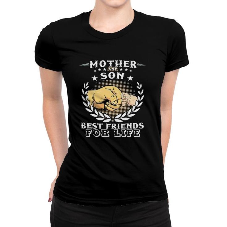 Mother And Son Best Friends For Life Fist Bump Version Women T-shirt