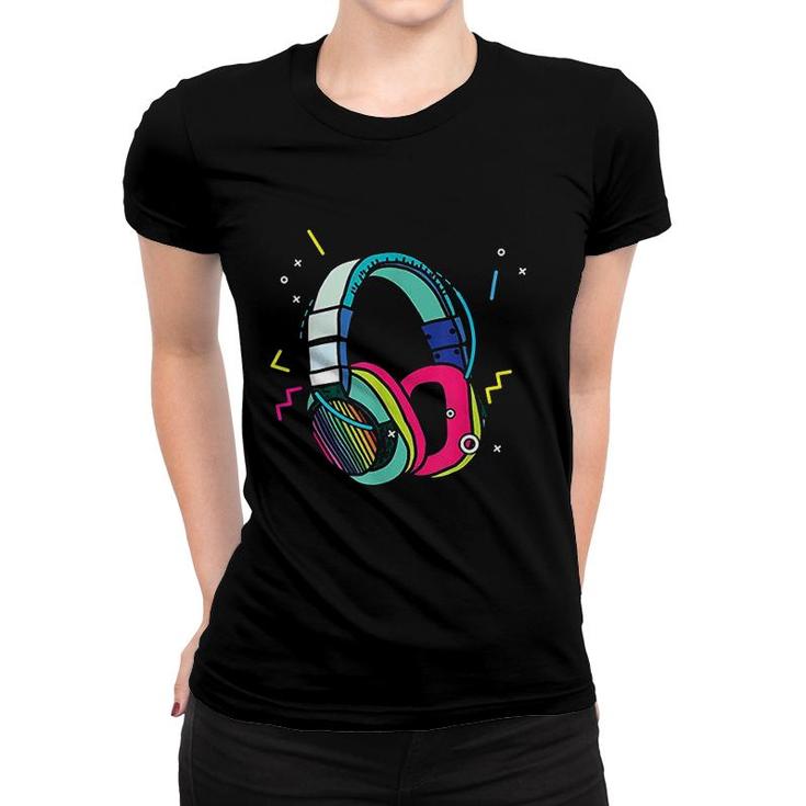 Music Sound Headphones Dj Women T-shirt