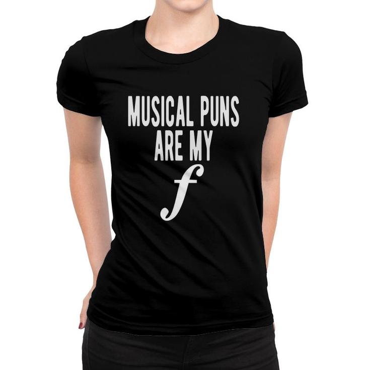 Musical Puns Are My Forte Band Instrument Fun Music T-Shirt Musical Puns Are My Forte Band Instrument Fun Music T-Shirt