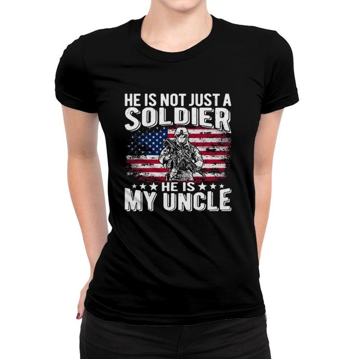 My Uncle Is A Soldier Patriotic Proud Army Niece Nephew Gift  Women T-shirt