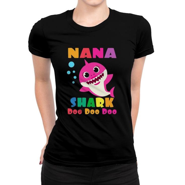 Nana Shark Funny Mother's Day Gift For Womens Mom Women T-shirt