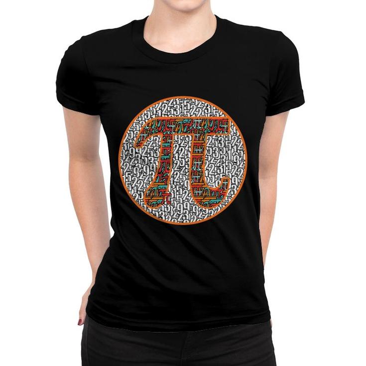 National Pi Day Math Numbers Pi Value 314 March 14 Symbol Women T-shirt