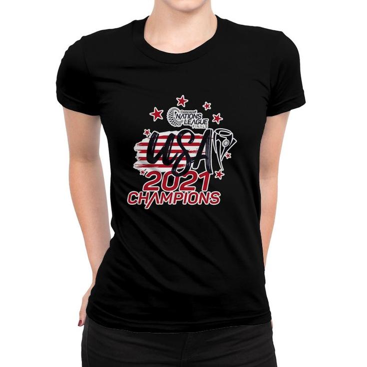 Nations League Usa 2021 Champions Women T-shirt