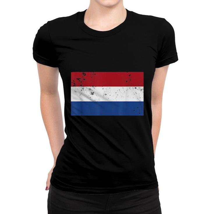 Netherlands Flag Traditional Women T-shirt