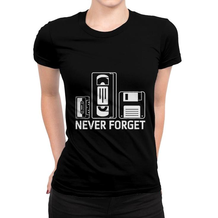 Never Forget Retro Cassette Tape Women T-shirt