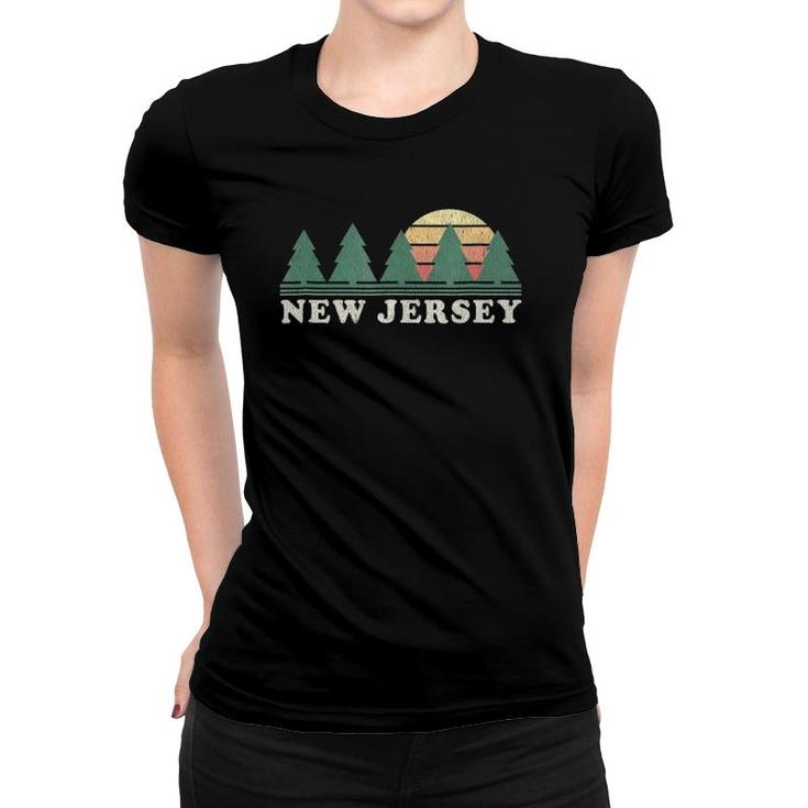 New Jersey Nj Vintage Graphic Tee Retro 70S Design Women T-shirt