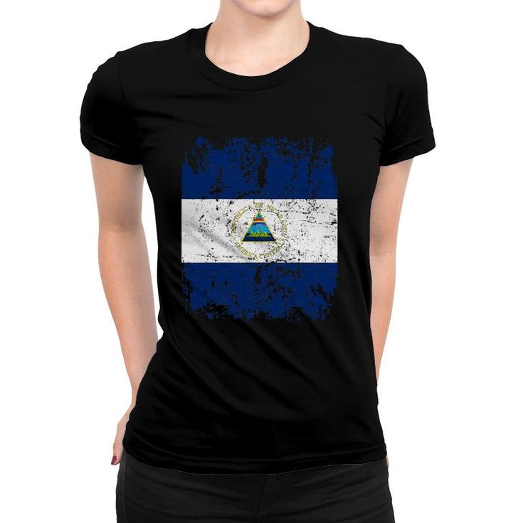 Nicaragua Flag Vintage Men Women Kids Nicaragua Women T-shirt