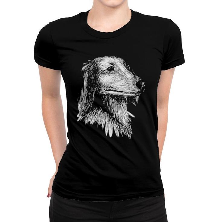 Niedliche Dackelzeichnung Für Dackel, Mutter Oder Vater  Women T-shirt