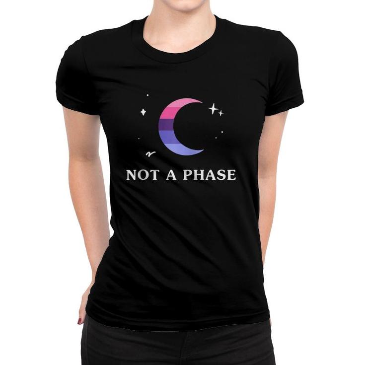 Not A Phase Omnisexual Lgbtq Pride Flag Moon Zip Women T-shirt