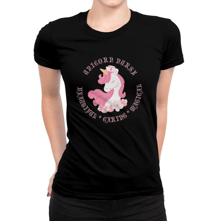 Nurse Unicorn Lovers Gift Cna Lpn Rn Nursing Student Women T-shirt