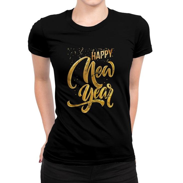 Nye 2022 Celebration Party Confetti Gift Happy New Year Raglan Baseball Tee Women T-shirt