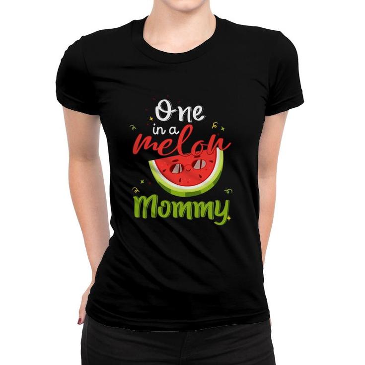 One In A Melon Mommy Watermelon Funny Family Matching Men Women T-shirt