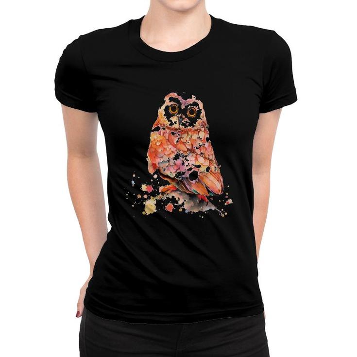 Orange Owl Women T-shirt