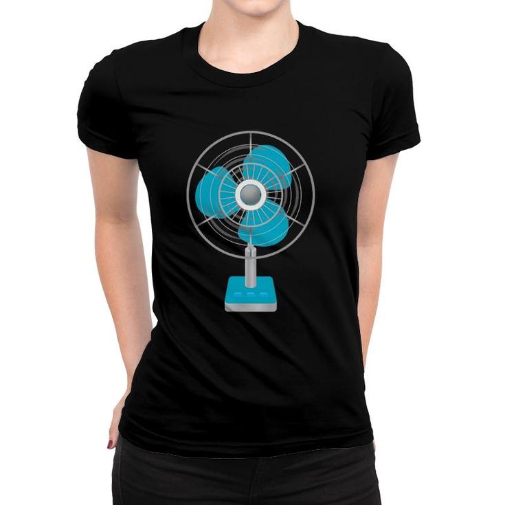 Oscillating Fan Hot Weather Women T-shirt