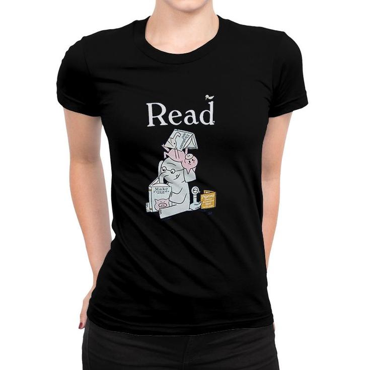 Out Of Print Womens Classic Childrens Book Themed Scoop Read Elephant Women T-shirt