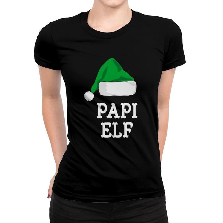 Papi Elf Christmas Matching Family Group Xmas Gift Women T-shirt