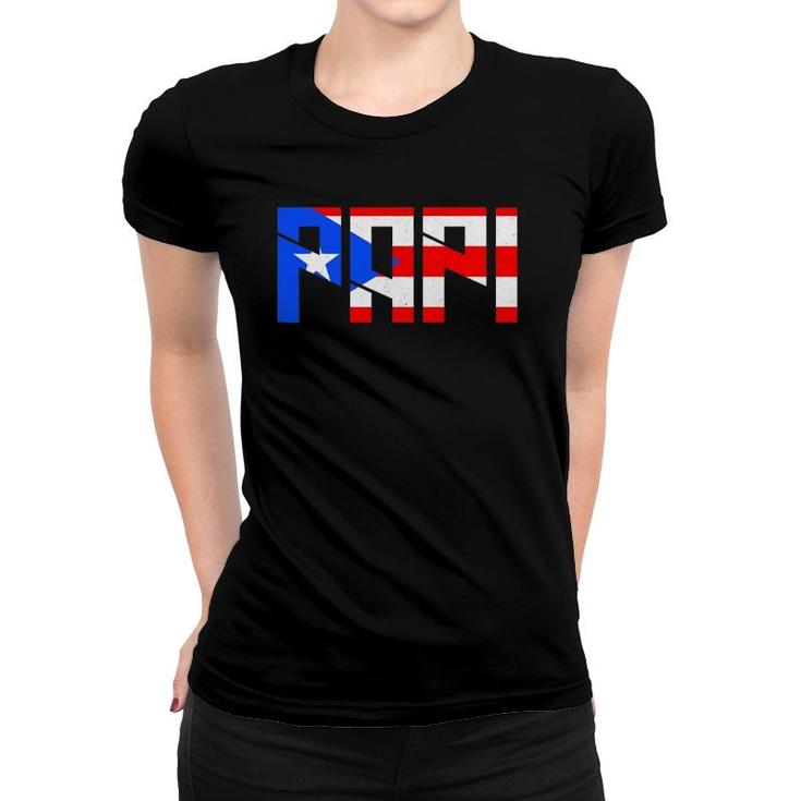 Papi Puerto Rico Flag Patriotic Pride Puerto Rican Women T-shirt