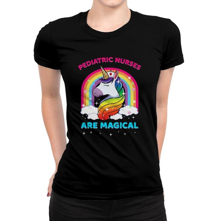 Pediatric Nurses Are Magical Unicorn Nurse Gift Women T-shirt