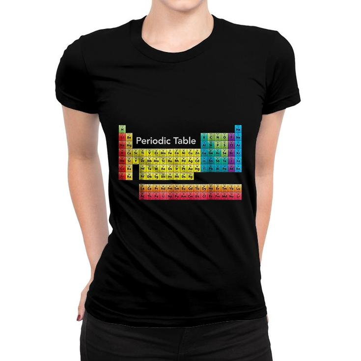 Periodic Table Color Coded Women T-shirt