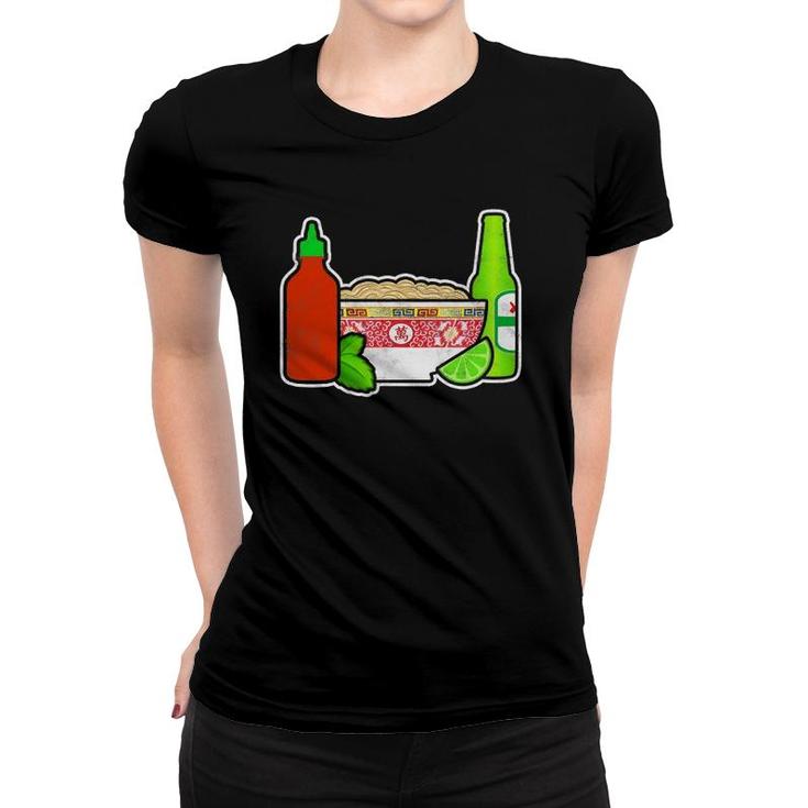 Pho Beer Tee Vietnamese Noodle Soup Viet Foodie Women T-shirt