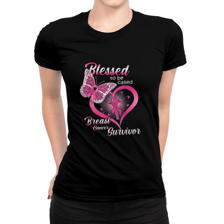 Pink Butterfly Blessed To Be Called Women T-shirt